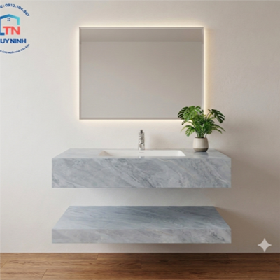 Chậu bàn đá hai tầng Viglacera màu xám NY24