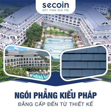 Ngói phẳng kiểu Pháp SE-11 màu xanh dương